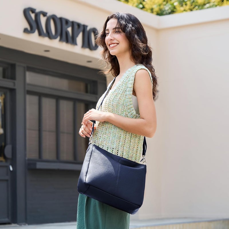 befen Genuine Leather Hobo Bags Purses for Women, Women's Shoulder bag Handbags Crossbody Bag with 2 Shoulder Straps - Image 2